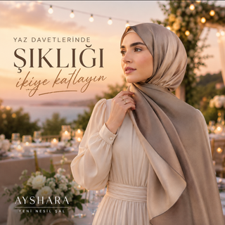 Yaz Davetleri ve Açık Hava Düğünleri İçin Şıklığı İkiye Katlayan Çift Taraflı Şallar